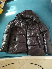 Giubbotto Uomo Invernale con Cappuccio Staccabile Piumino Lucido Bomber Vernice