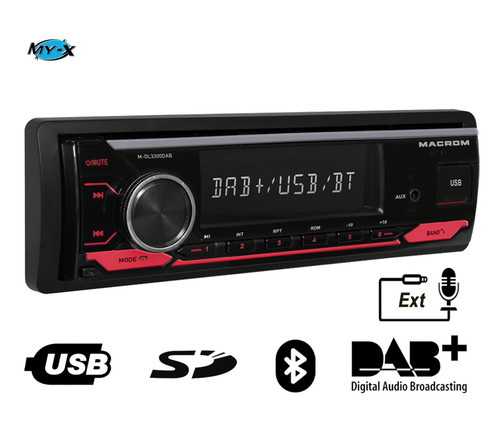 Macrom dl3300dab autoradio - -,