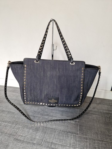 Sac valentino rockstud denim - sac,