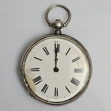 Antico Orologio Tasca Argento