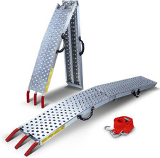 ® Rampe Di Caricamento Max 400Kg Rampa Di Accesso Pieghevoli Antiscivolo in Meta