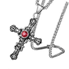 1 Pz Collana Retrò Croce