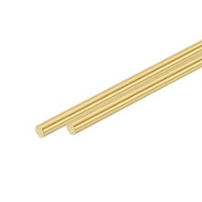 2 Pezzi Asta Tonda Ottone