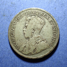 1917 Canada Silver 25 Cents