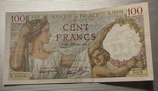 Banconota 100 Franchi Francesi 1941