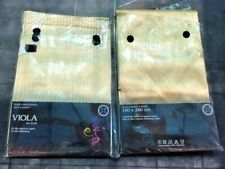 Tenda casa tendone doppio telo 150x280 cm bianco beige brilla organza Shantung 