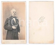 1870 ca TORINO Ritratto di nobiluomo - Fotografia A. L. VIALARDI CDV