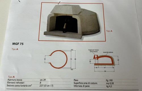 Forno legna vulcano - legna,