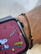 Bracciale Zoccai Oro 18 Kt Diamanti E Tessuto 