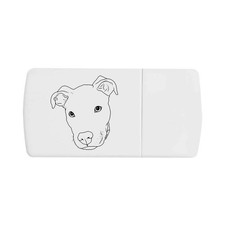 'Pit Bull Terrier' Scatola per pillole con divisore per tablet (PI00031771)