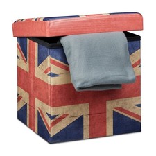 Sgabello contenitore decorato