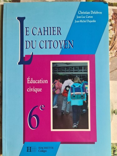 Cahier citoyen 6e libro - du,