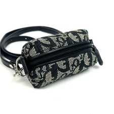 Borsa a tracolla Dior Trotter con stampa all-over in tela nera in ottime...