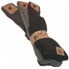 3 Calze uomo lunghe termiche calde LANA ALPACA calzini invernali montagna neve