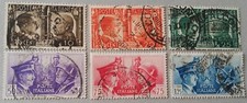 Italia Sc# 413-418 USATO 1941 Hitler/Mussolini HCV RARO!!!