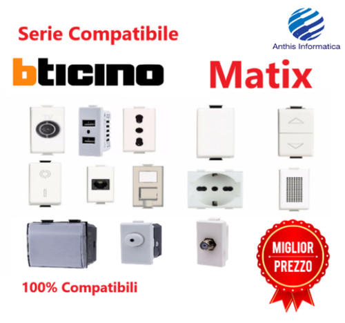Serie bticino frutti - serie, matix