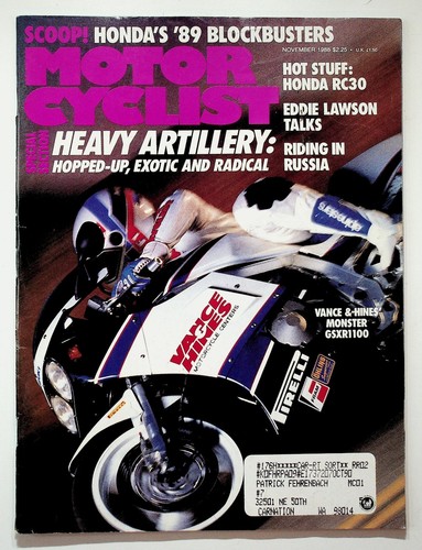 Motorcyclist magazine nov - nov, 1988