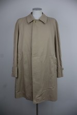 BURBERRY CAPPOTTO TRENCH UOMO TG 56 COAT MAN ITALY VINTAGE COTONE LANA FODERATO