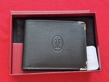 Portafoglio compatto Must De Cartier 6 carte di credito pelle di vitello nero