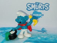 Puffi Puffo Prestigiatore 20114 Magician var. 3A Cap.nero ©Pejo Bully W.Germany