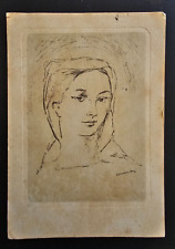 Cartolina Viaggiata Illustratore Silvio Consadori La Vergine Anno 1951