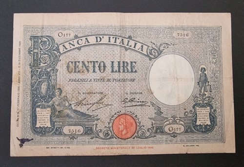 Cento 100 lire barbetti grande - cento,