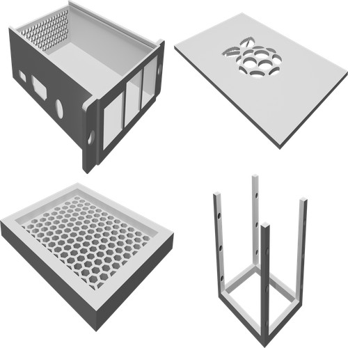 Case rack server per - rack,