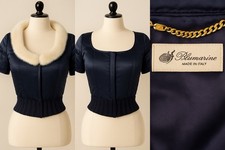 Blumarine Italy Giacca Piumino