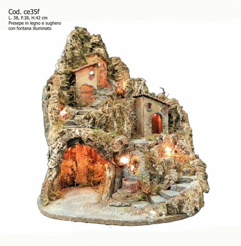 Presepe legno sughero - in,
