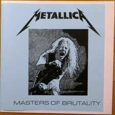 METALLICA MASTERS OF BRUTALITY, rare lp RED VINYL live Toronto 1986 VR-030