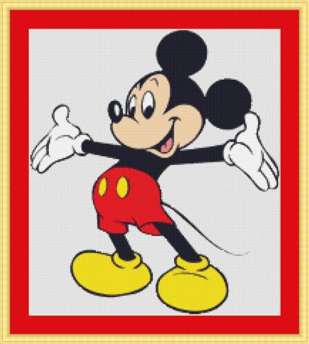 Kit punto croce topolino - kit,