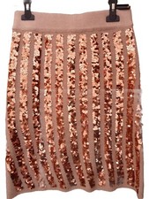 Gonna Tubino Rosa Con Paillettes