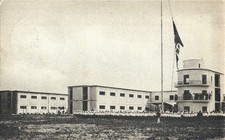 TIRRENIA LIVORNO COLONIA FASCI ITALIANI ALL'ESTERO IL SALUTO ALLA BANDIERA 1937