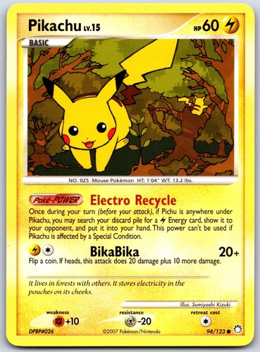 Pikachu 123 common - 94/123,