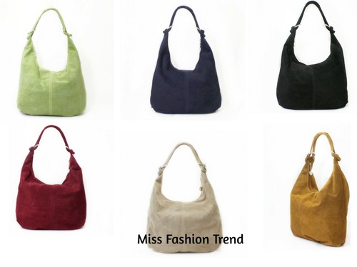 Borsa donna scamosciata grande