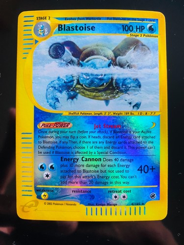 Blastoise 165 reverse holo - blastoise,