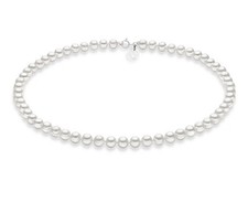 Collana Comete Oro Bianco e Perle - FWQ 103 AM