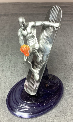 Mini statua surfer argento - mini,