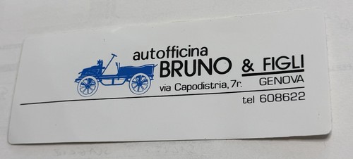Adesivo vintage autofficina - adesivo,