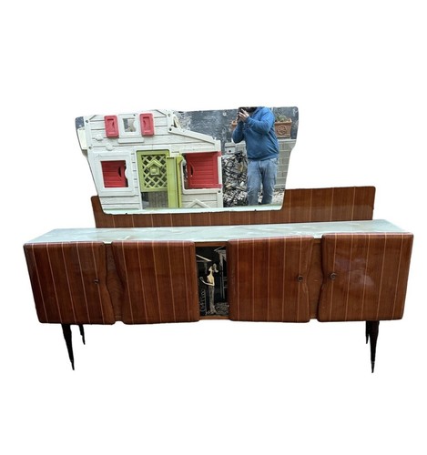 Credenza con specchio comò - credenza,