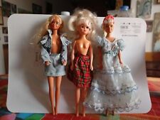 3 Bellissime bambole vintage. Barbie. Ceppi ratti. Delavennat. Come nuove. 
