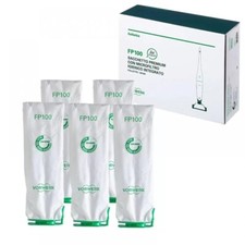 Vorwerk CONFEZIONE 5 FILTRELLO SACCHETTO FP100 X FOLLETTO VB100  NUOVO originale