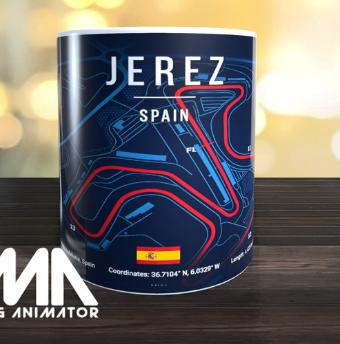 Tazza pista motogp mappa - tazza,