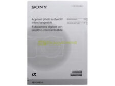 Manuale istruzioni originale x Sony NEX-3 NEX-5. ITALIANO, FRANCAIS. Guida.