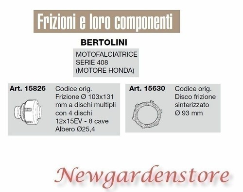 Frizione disco sinterizzato