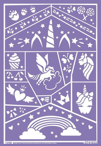 Grim tout stencil per - stencil, trucco