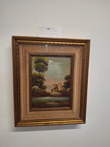 Dipinto olio tavoletta - su,