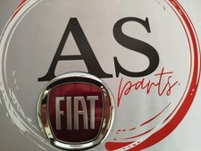 Fregio Stemma Emblema Logo Fiat 500 Panda Punto Rosso Anteriore 95mm ORIGINALE