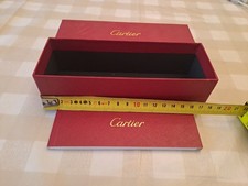 Box Scatola Case Custodia Occhiali da Vista Cartier con Garanzia In Bianco 