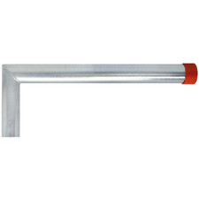 Prolunga ancoraggio a L Tubo A golfare 48 mm con tappo per ponteggi, impalcatura